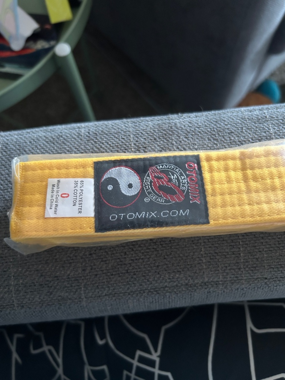 OTOMIX Yellow Martial Arts Belt